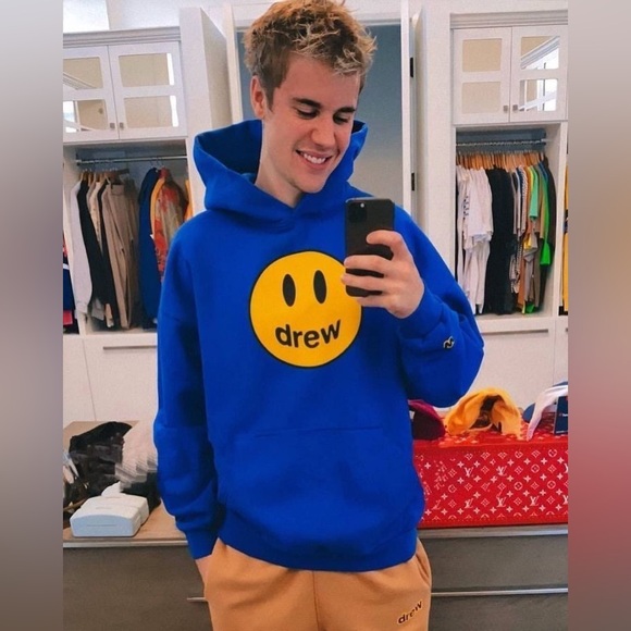 Authentic Drew House Unisex Blue Hoodie Size S - Picture 1 of 5